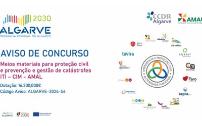 ALGARVE 2030 abriu candidatura para apoio a investimentos em proteção civil e gestão de catástrofes.