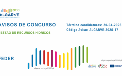 ALGARVE 2030 tem Aviso de concurso para apoio à Gestão de Recursos Hídricos