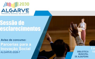 ALGARVE 2030 promove Sessão de Esclarecimentos sobre o aviso Parcerias para a Inovação